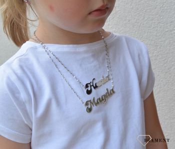 Naszyjnik srebrny z imieniem Ula, imię Urszula, Prezent dla Uli, imiona srebrne, prezent dla mamy (36).JPG